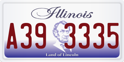 IL license plate A393335
