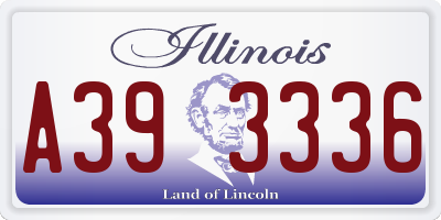 IL license plate A393336