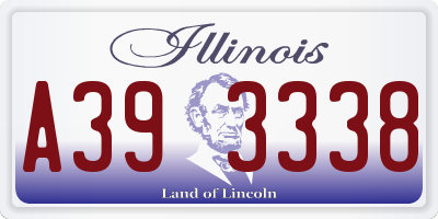 IL license plate A393338
