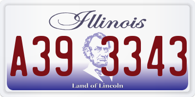 IL license plate A393343