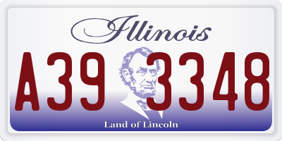 IL license plate A393348