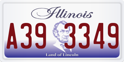 IL license plate A393349