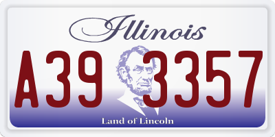 IL license plate A393357