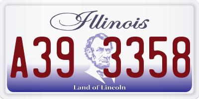 IL license plate A393358