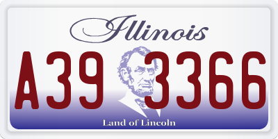 IL license plate A393366
