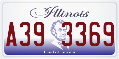 IL license plate A393369