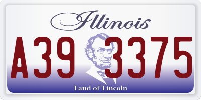 IL license plate A393375