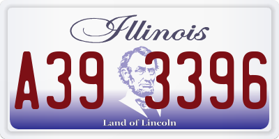IL license plate A393396