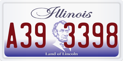 IL license plate A393398