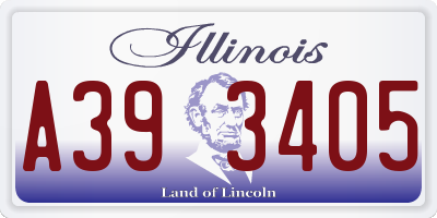 IL license plate A393405
