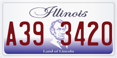 IL license plate A393420