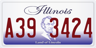 IL license plate A393424