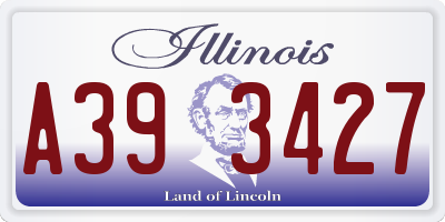 IL license plate A393427
