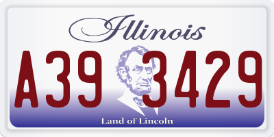 IL license plate A393429