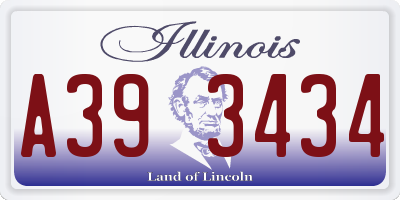 IL license plate A393434