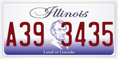 IL license plate A393435