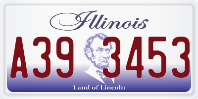 IL license plate A393453