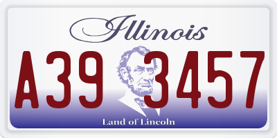 IL license plate A393457