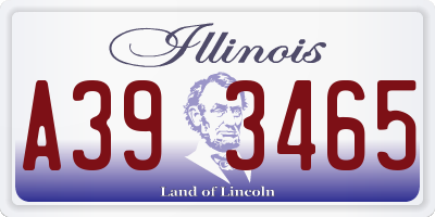 IL license plate A393465