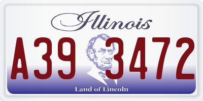 IL license plate A393472