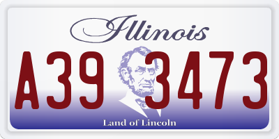 IL license plate A393473
