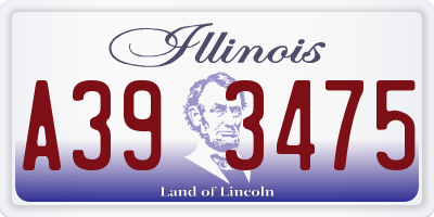 IL license plate A393475