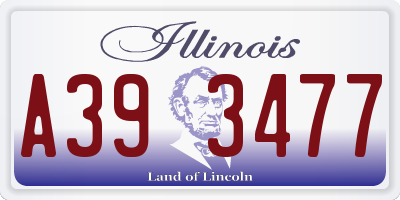 IL license plate A393477