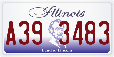IL license plate A393483