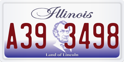 IL license plate A393498