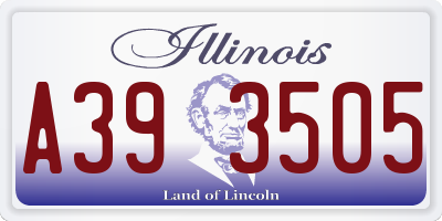 IL license plate A393505