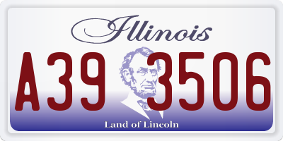 IL license plate A393506