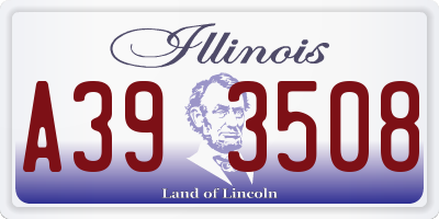 IL license plate A393508