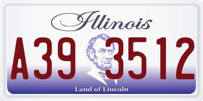 IL license plate A393512