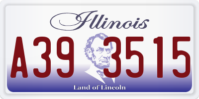 IL license plate A393515