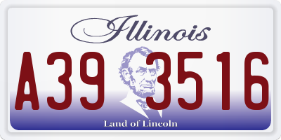 IL license plate A393516