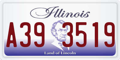 IL license plate A393519