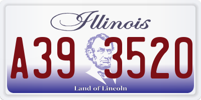 IL license plate A393520