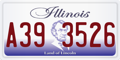 IL license plate A393526