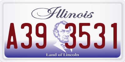 IL license plate A393531