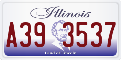 IL license plate A393537