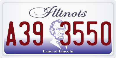 IL license plate A393550