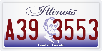 IL license plate A393553