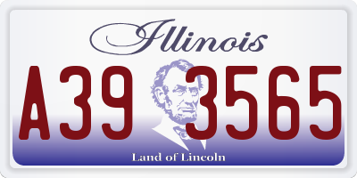IL license plate A393565