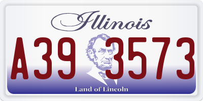 IL license plate A393573
