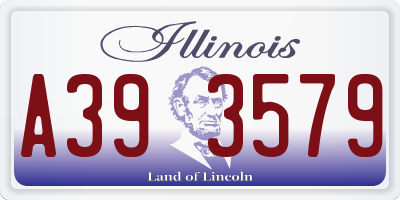 IL license plate A393579