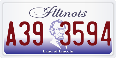 IL license plate A393594