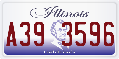 IL license plate A393596