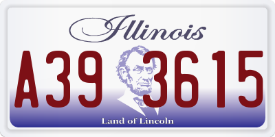 IL license plate A393615