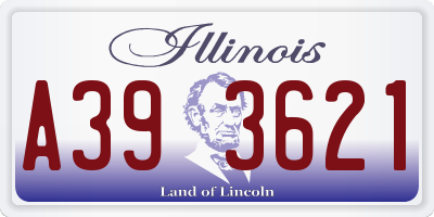 IL license plate A393621