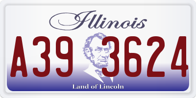 IL license plate A393624